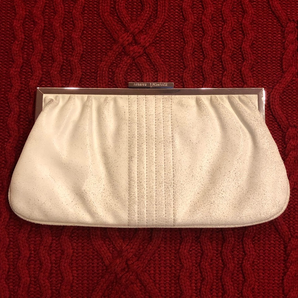 Armani Exchange Distressed Clutch